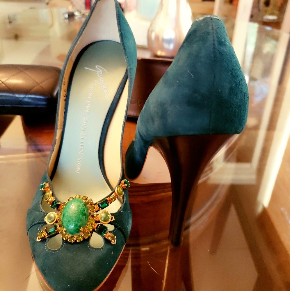 Giuseppe heels shoes with stones authentic 35.5